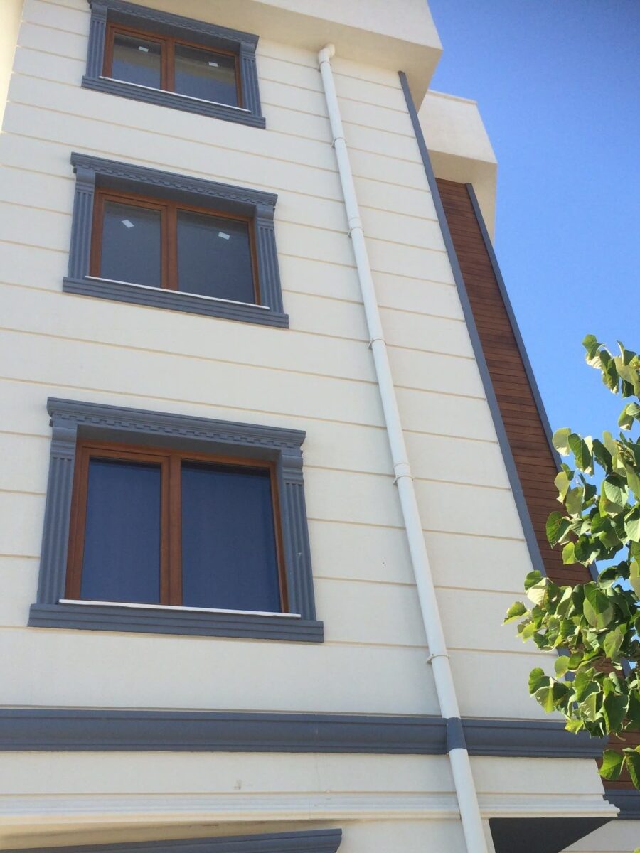 Çelikler Konut tamamlanan konut projesi cephesi